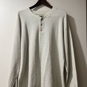 Vintage L.L. Bean Henley long sleeve size L made in Canada